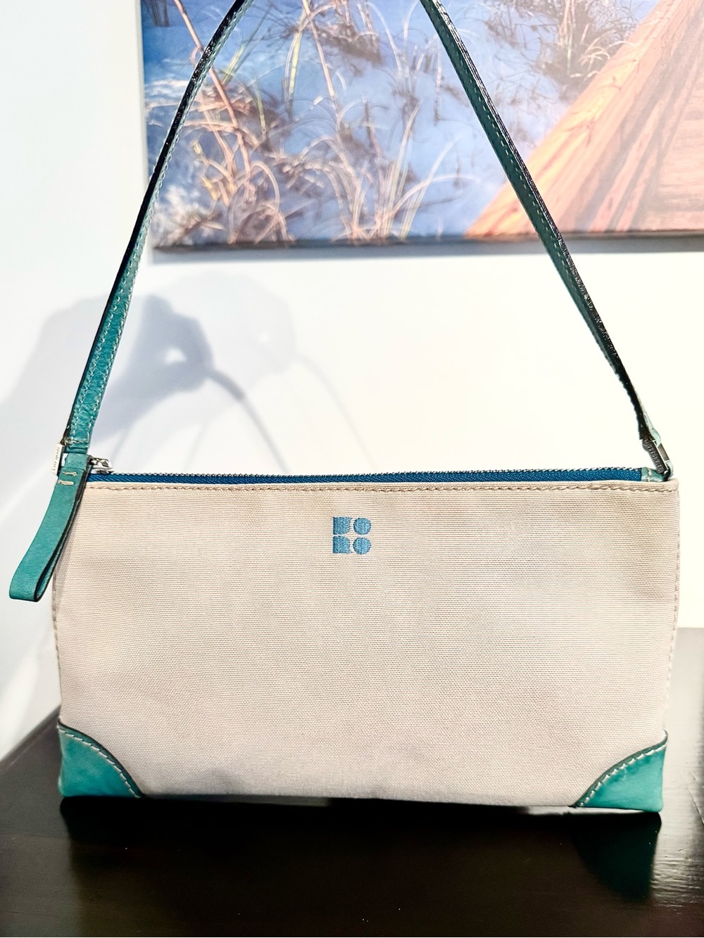 NWOT Vintage Kate Spade NY Classic Canvas Mini Shoulder Bag - Made in Italy